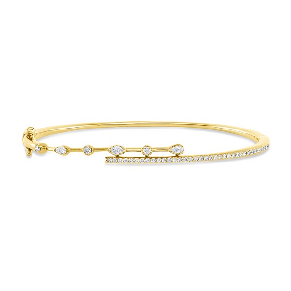 Armreif aus 750 Gelbgold 43 Brillanten 0.44ct