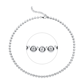 Collier aus 750 Gold Weißgold 69 Brillanten 2,3ct TW-SI L:47cm Collier aus 750 Gold Weißgold 69 Brillanten 2,3ct TW-SI L:47cm