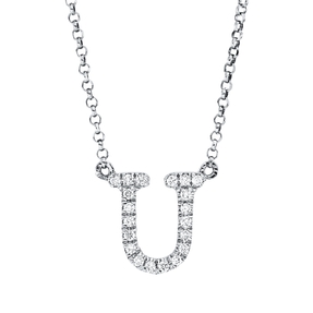 Collier aus 750 Gold Weißgold 20 Brillanten 0,07ct TW-SI L:43,2cm