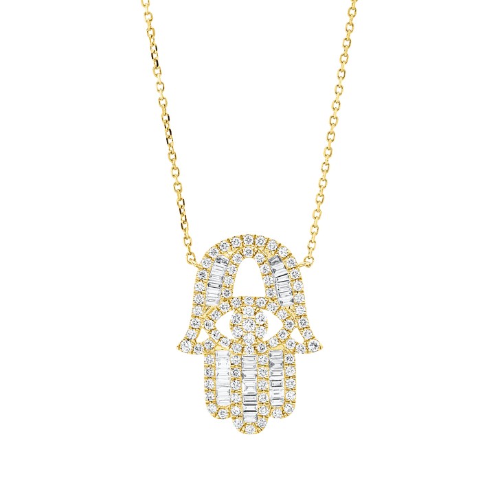 Collier aus 750 Gelbgold 115 Brillanten 0.54ct