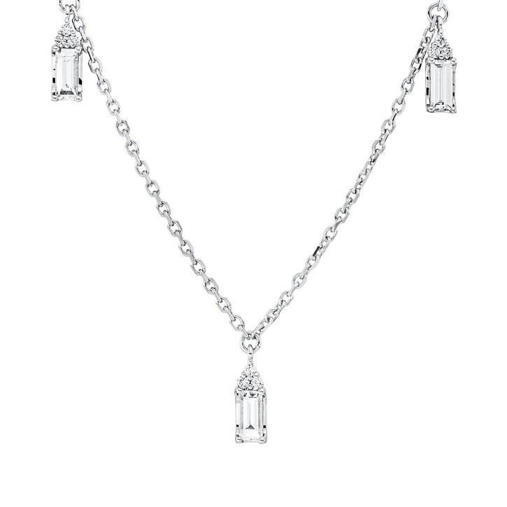 Collier aus 750 Weißgold 20 Brillanten 0.53ct