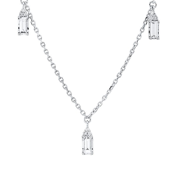 Collier aus 750 Weißgold 20 Brillanten 0.53ct