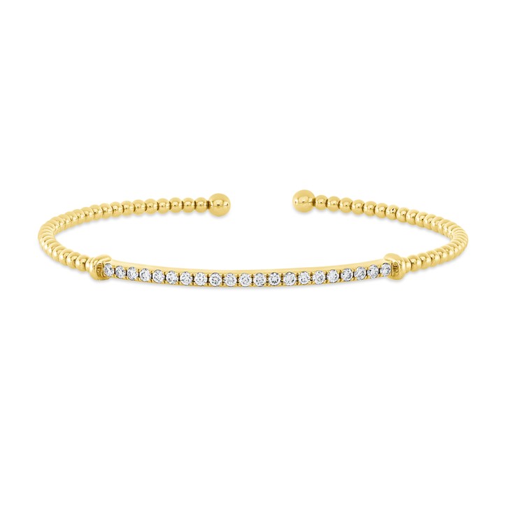 Armreif aus 585 Gelbgold 21 Brillanten 0.53ct