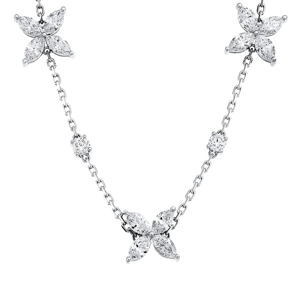 Collier aus 750 Weißgold 16 Brillanten 2.31ct