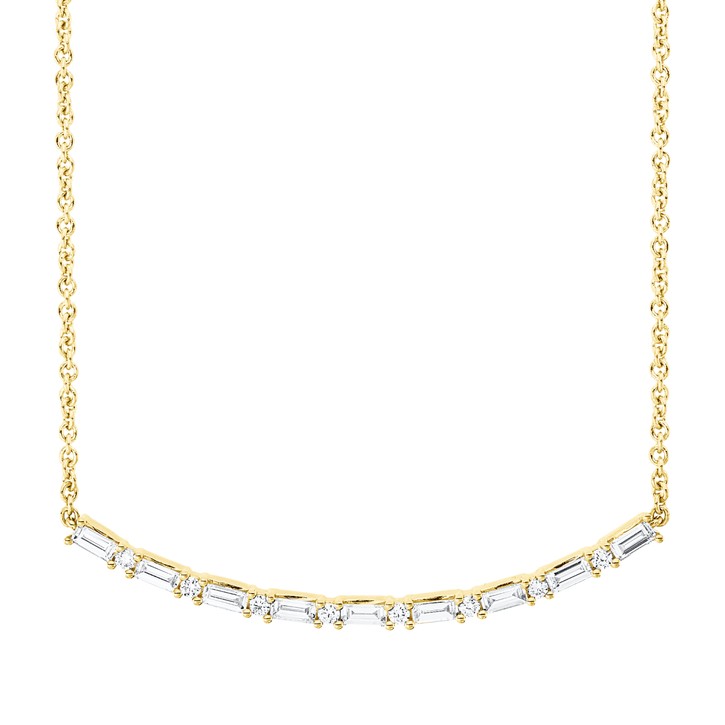 Collier aus 750 Gelbgold 17 Brillanten 0.46ct