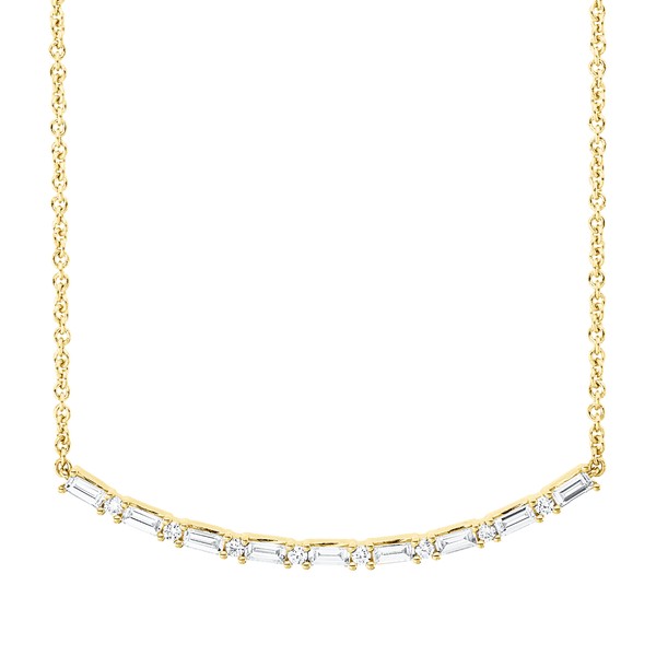 Collier aus 750 Gelbgold 17 Brillanten 0.46ct