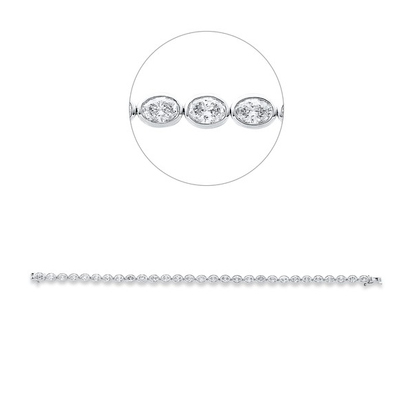 Armband aus 750 Weißgold 29 Diamanten 5.73ct