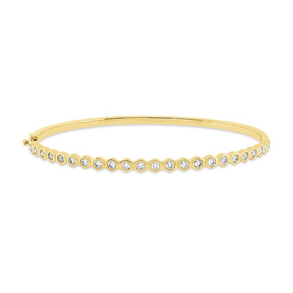 Armreif aus 750 Gelbgold 23 Brillanten 0.75ct