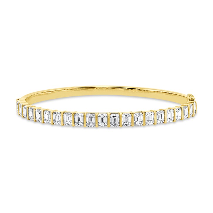 Armreif aus 750 Gelbgold 22 Diamanten 6.86ct