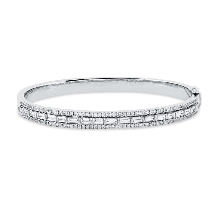 Armreif aus 750 Weißgold 133 Brillanten 1.99ct