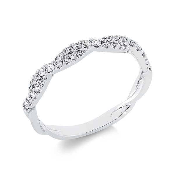 Ring aus 750 Weißgold 40 Brillanten 0.23ct
