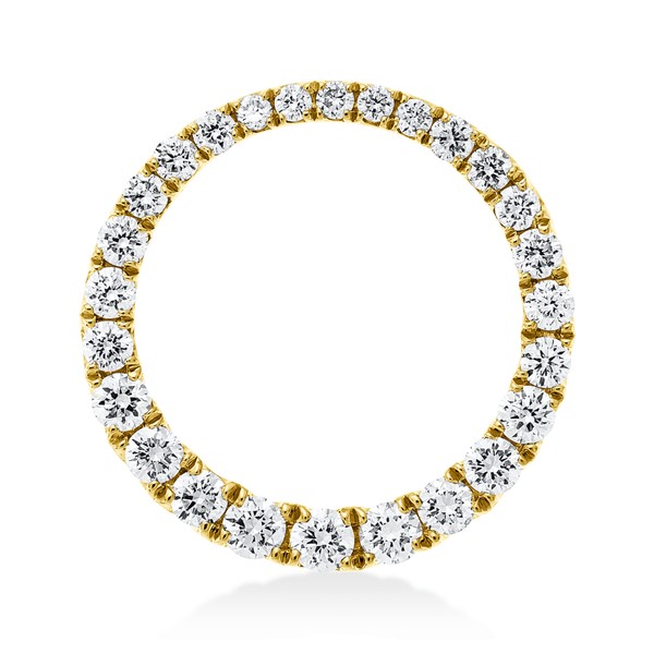 Anhänger Kreis aus 750 Gelbgold 26 Brillanten 0.34ct