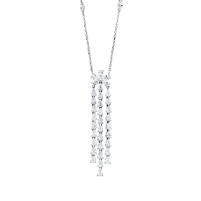 Collier aus 585 Gold Weißgold 41 Diamanten 2,14ct F-VSI/SI 1 L:43,2cm