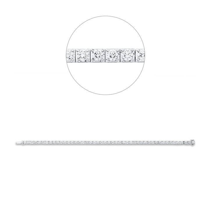 Armband aus 950 Gold weiß 47 Brillanten 4.79ct