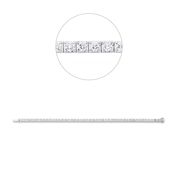 Armband aus 950 Gold weiß 47 Brillanten 4.79ct