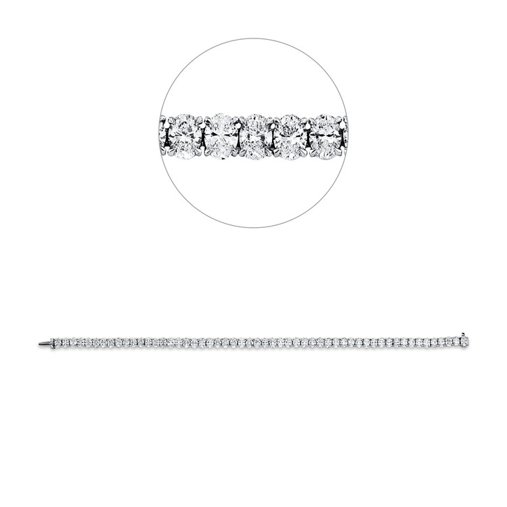 Armband aus 750 Weißgold 54 Diamanten 11.51ct