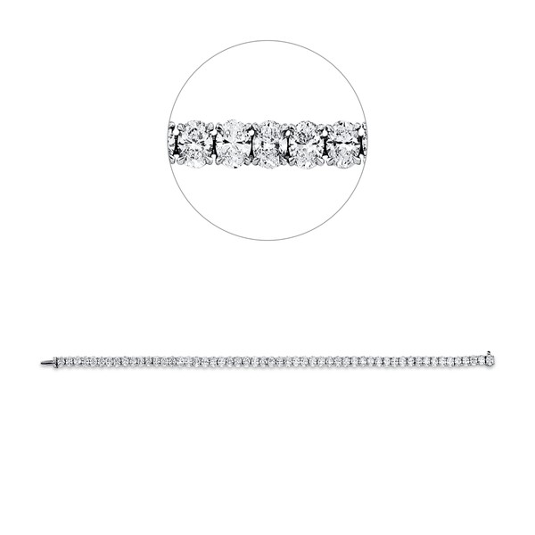 Armband aus 750 Weißgold 54 Diamanten 11.51ct
