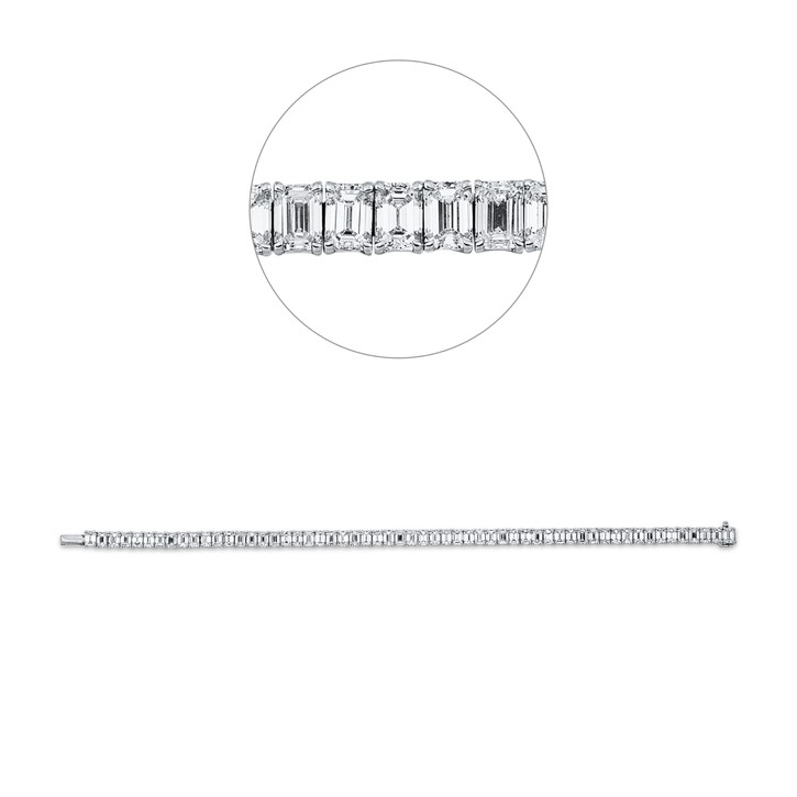 Armband aus 750 Weißgold 57 Diamanten 13.95ct