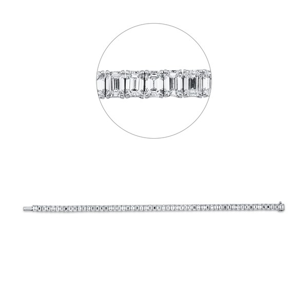 Armband aus 750 Weißgold 57 Diamanten 13.95ct
