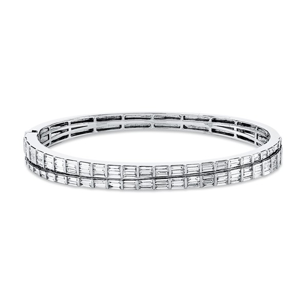 Armreif aus 750 Weißgold 110 Diamanten 2.59ct