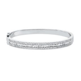 Armreif aus 750 Gold Weißgold 139 Diamanten 1,79ct TW-VSI 46x56mm Armreif aus 750 Gold Weißgold 139 Diamanten 1,79ct TW-VSI 46x56mm