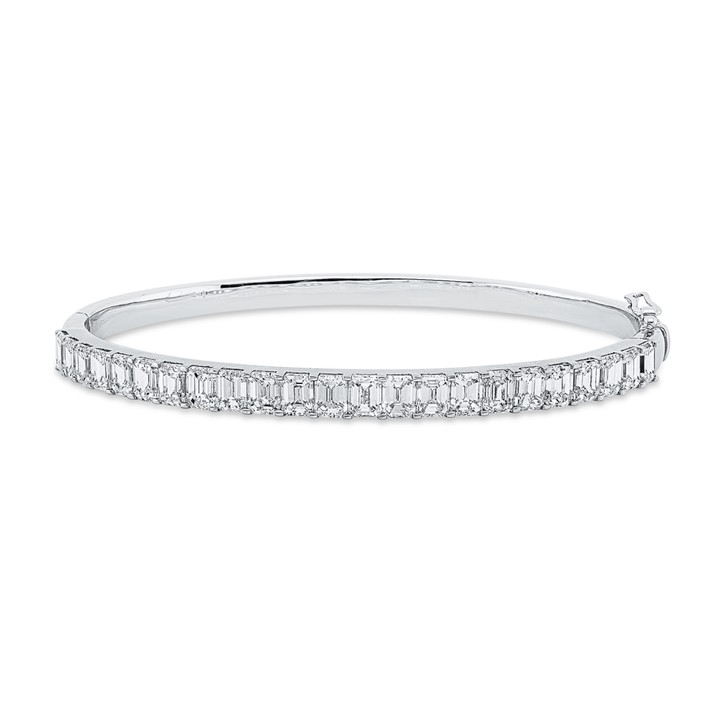 Armreif aus 750 Weißgold 23 Diamanten 7.16ct