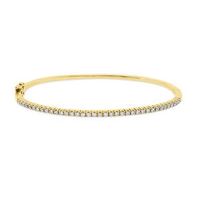Armreif aus 750 Gold Rotgold 37 Brillanten 0,48ct TW-VSI 45x52mm