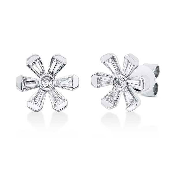Ohrstecker aus 750 Weißgold 14 Brillanten 0.82ct
