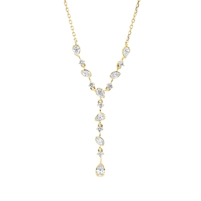 Collier aus 750 Gold Gelbgold 15 Diamanten 0,51ct L:45cm Collier aus 750 Gold Gelbgold 15 Diamanten 0,51ct L:45cm
