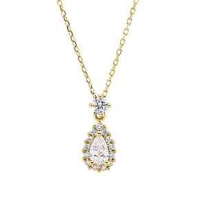 Collier aus 750 Gold Gelbgold 15 Diamanten 0,47ct TW-SI L:45cm Collier aus 750 Gold Gelbgold 15 Diamanten 0,47ct TW-SI L:45cm