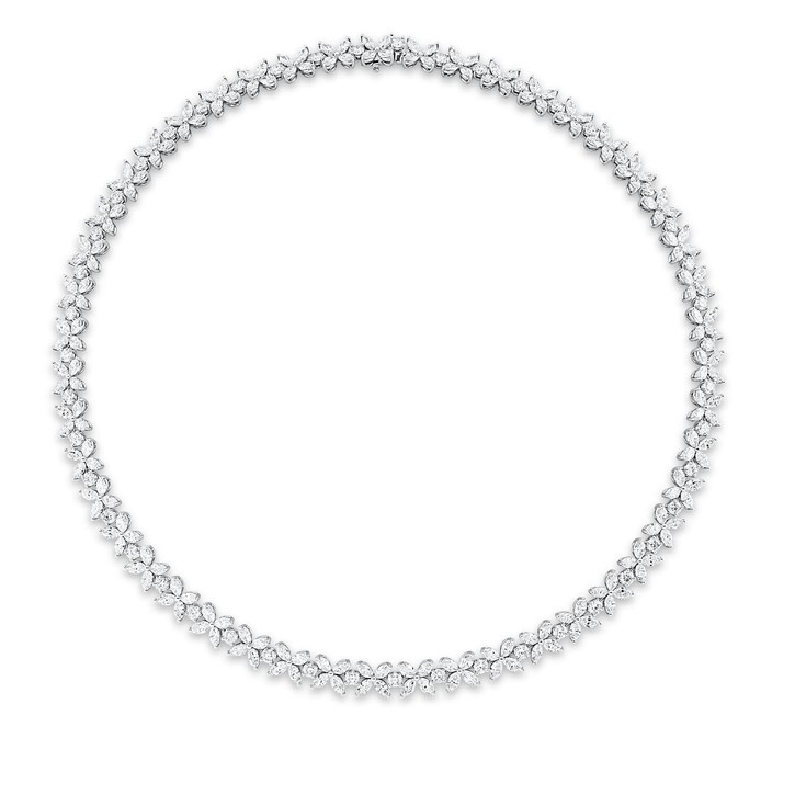 Collier aus 750 Weißgold 235 Diamanten 22.7ct