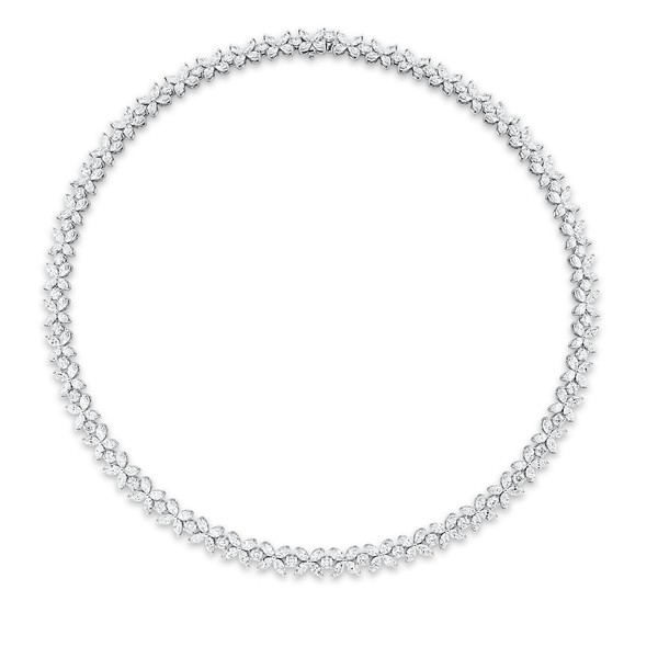 Collier aus 750 Weißgold 235 Diamanten 22.7ct