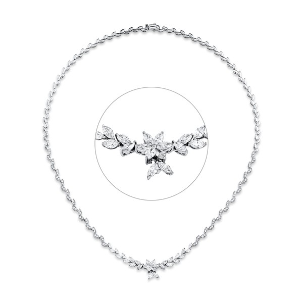 Collier aus 750 Weißgold 108 Brillanten 2.65ct