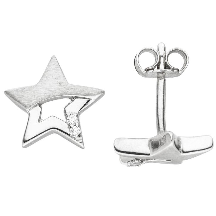 Kinder Schmuck-Set Stern 925 Silber mit Kette 38cm