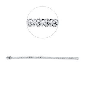 Armband aus 750 Gold Weißgold 38 Brillanten 4,05ct TW-VSI B:4,5mm L:18cm Armband aus 750 Gold Weißgold 38 Brillanten 4,05ct TW-VSI B:4,5mm L:18cm
