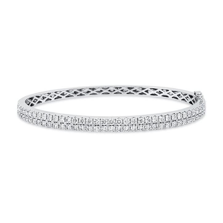 Armreif aus 750 Weißgold 72 Brillanten 2.2ct