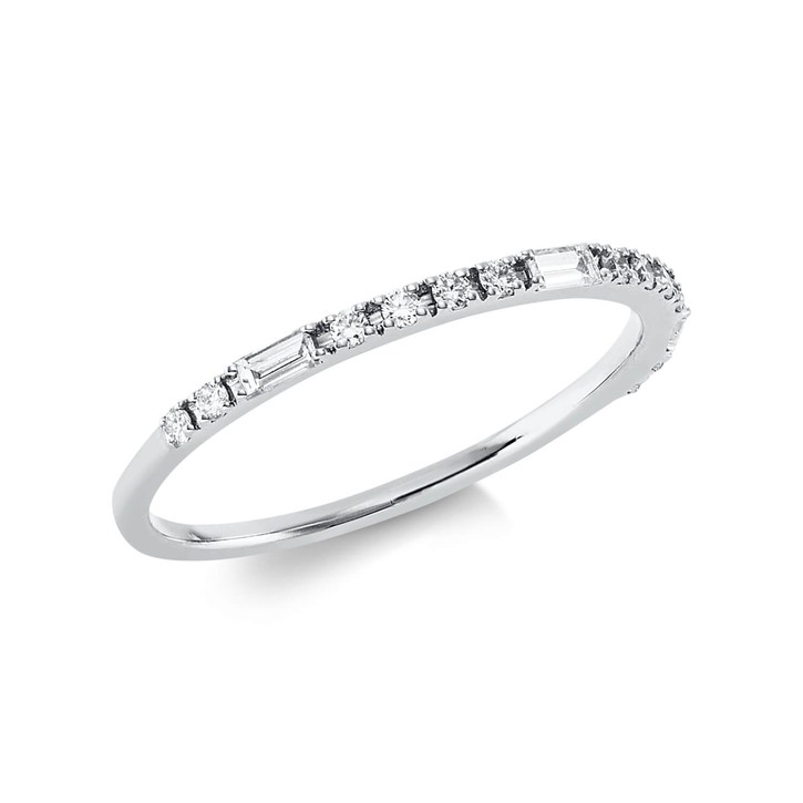 Ring aus 750 Weißgold 15 Brillanten 0.23ct
