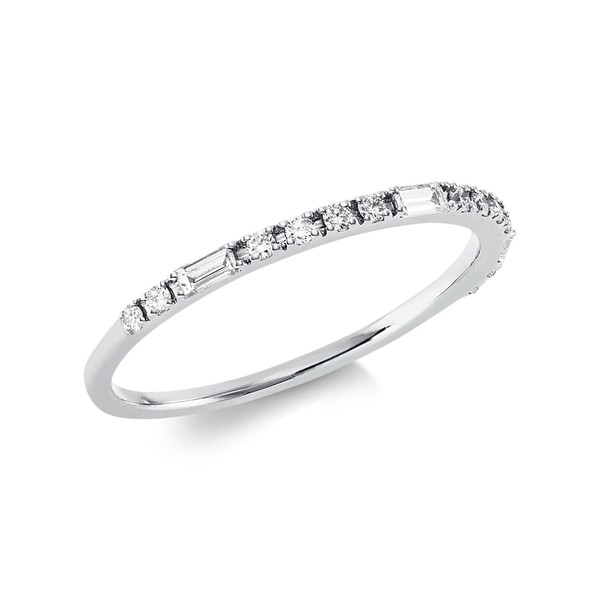 Ring aus 750 Weißgold 15 Brillanten 0.23ct