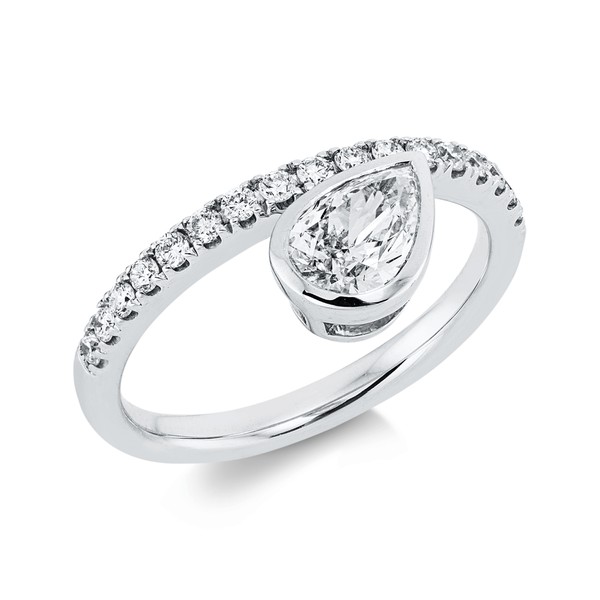 Ring aus 585 Weißgold 18 Brillanten 0.96ct