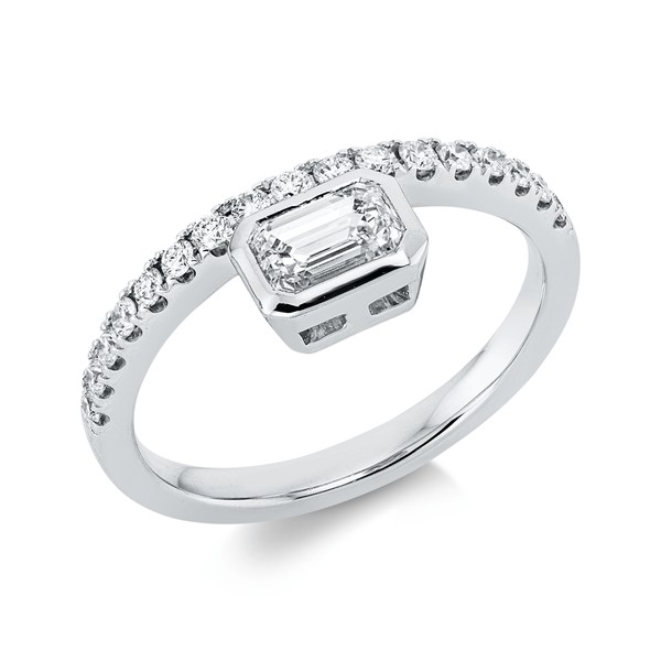 Ring aus 585 Weißgold 18 Brillanten 0.97ct