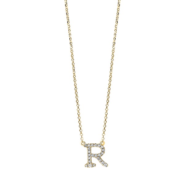 Collier aus 750 Gelbgold 23 Brillanten 0.1ct