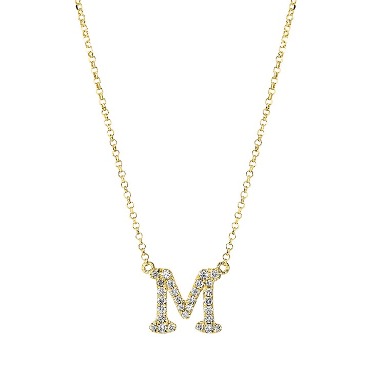 Collier aus 750 Gelbgold 29 Brillanten 0.14ct