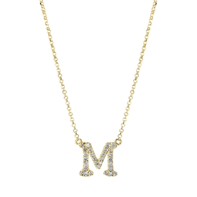 Collier aus 750 Gold Gelbgold 29 Brillanten 0,14ct TW-SI L:43,2cm