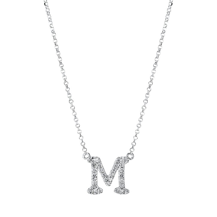 Collier aus 750 Weißgold 29 Brillanten 0.15ct