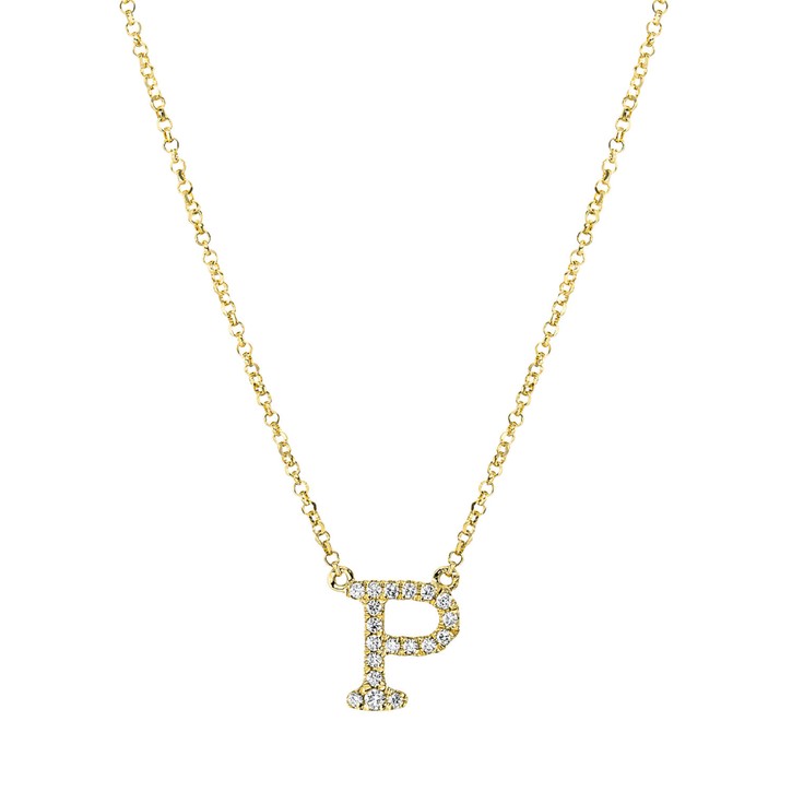 Collier aus 750 Gelbgold 19 Brillanten 0.08ct