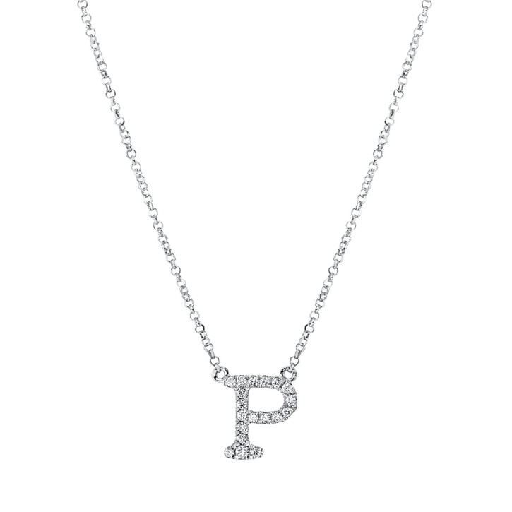 Collier aus 750 Weißgold 19 Brillanten 0.08ct