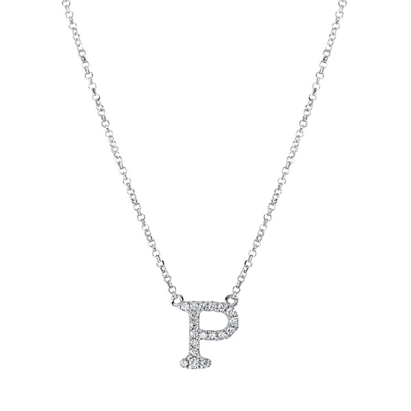 Collier aus 750 Weißgold 19 Brillanten 0.08ct