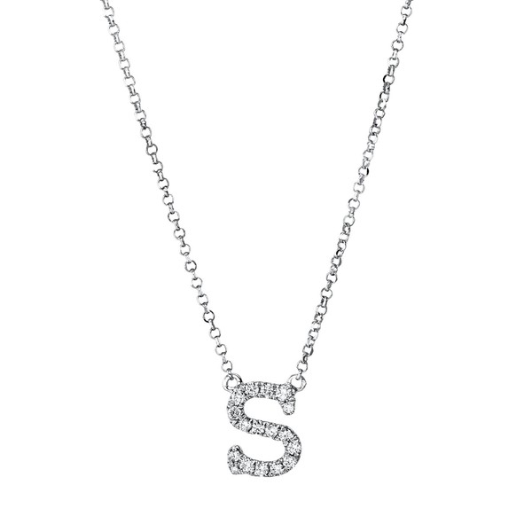 Collier aus 750 Weißgold 17 Brillanten 0.09ct