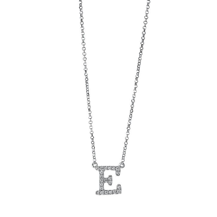 Collier aus 750 Weißgold 22 Brillanten 0.09ct