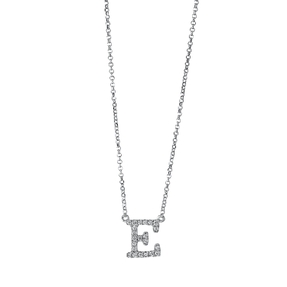 Collier aus 750 Gold Weißgold 22 Brillanten 0,09ct TW-SI L:43,2cm